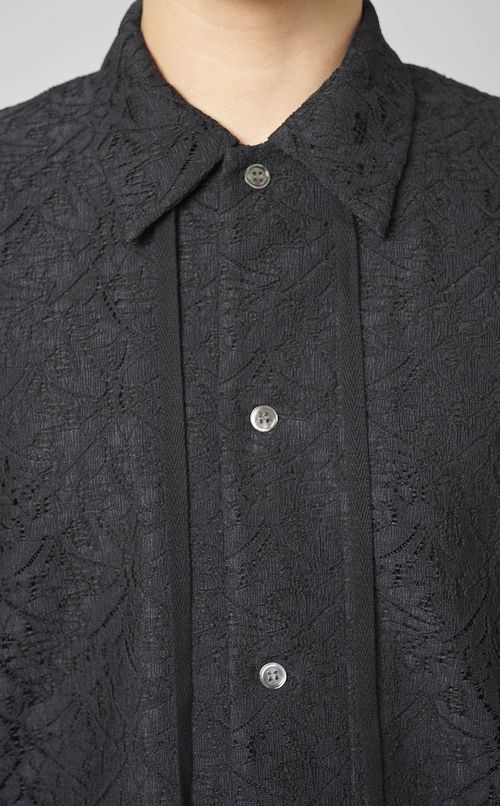 ハーフスリーブレースシャツ