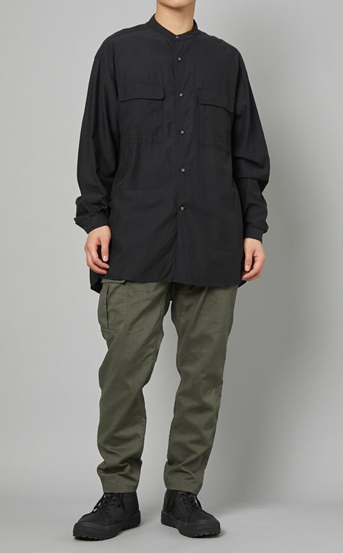 バンドカラーシャツ