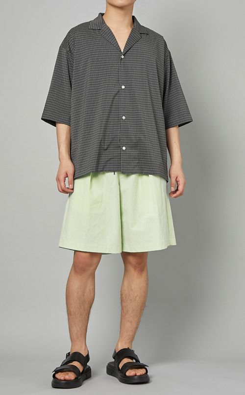 ミニプレイドハーフスリーブシャツ