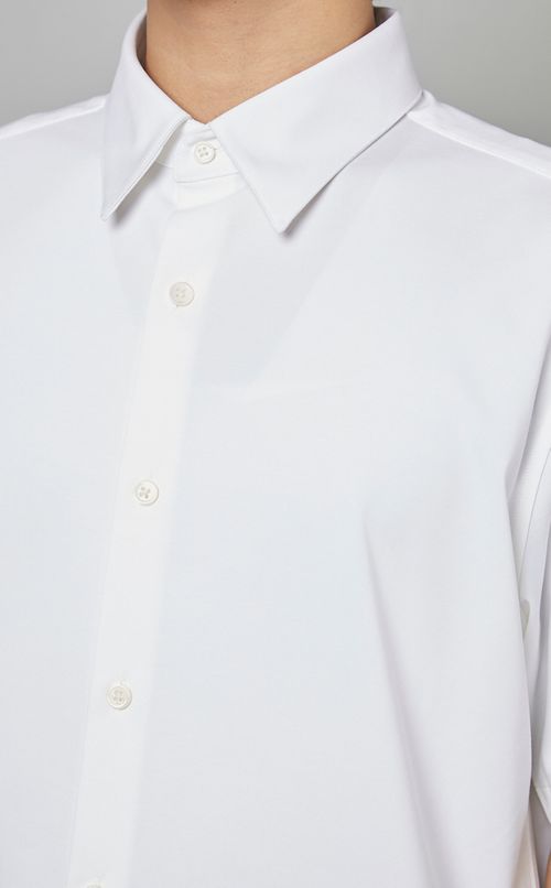 ストラクチャーニットシャツ