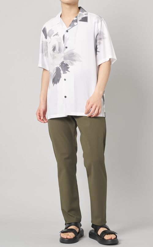 プリントオープンカラーシャツ