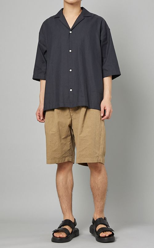 ワンタックワイドショートパンツ