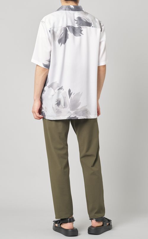 プリントオープンカラーシャツ