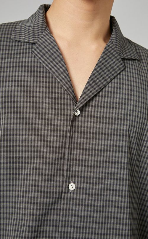 ミニプレイドハーフスリーブシャツ