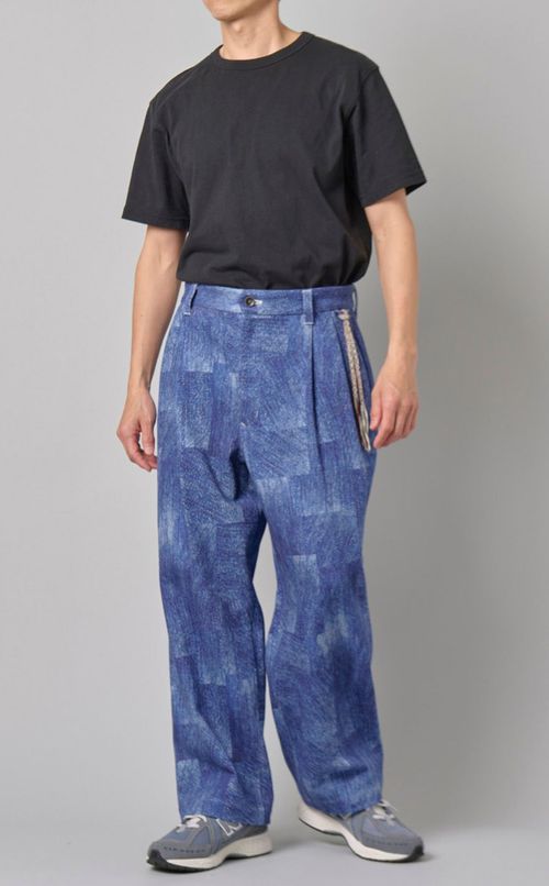 フェイクデニムパンツ