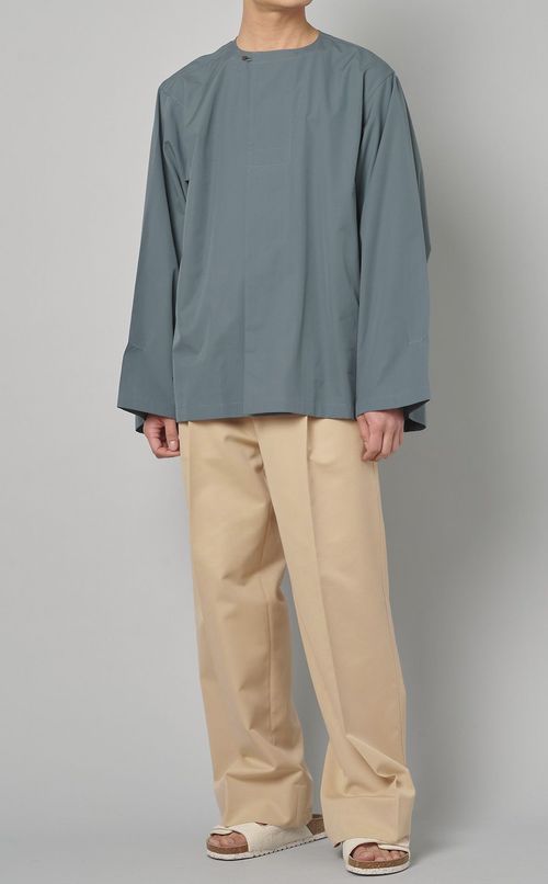 ポプリンワイドパンツ