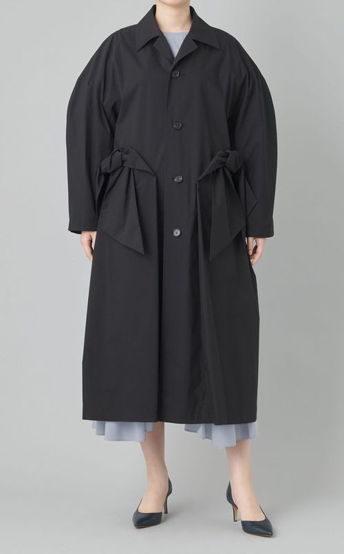 ギャザースリーブロングワンピース