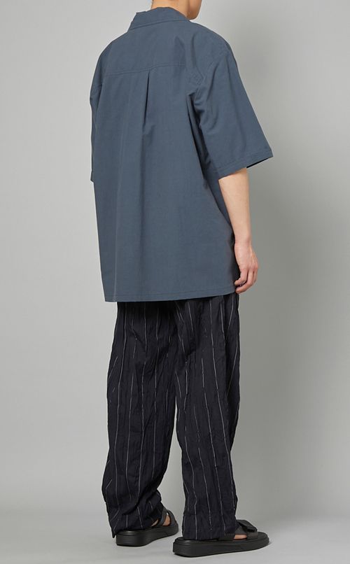 シャークカラーハーフスリーブシャツ