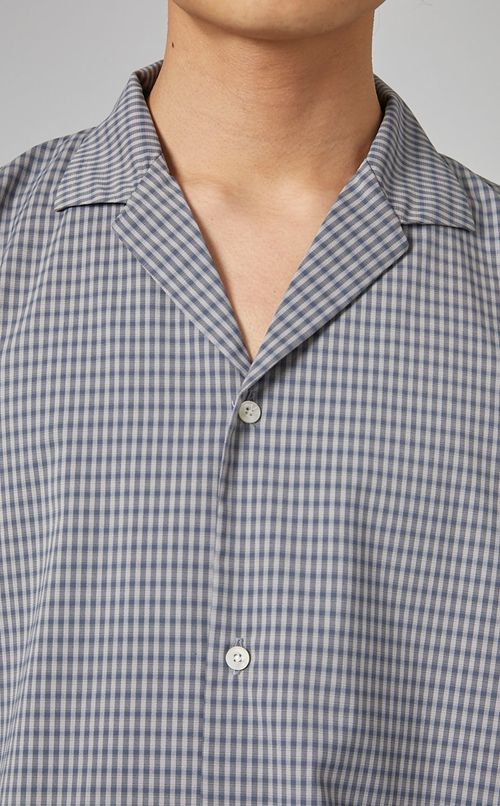 ミニプレイドハーフスリーブシャツ