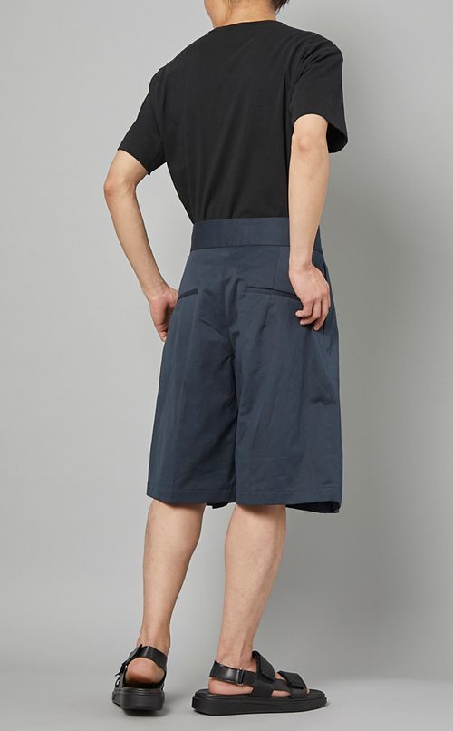 コットンリネンタックショーツ