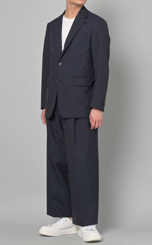 ワンプリーツワイドパンツ