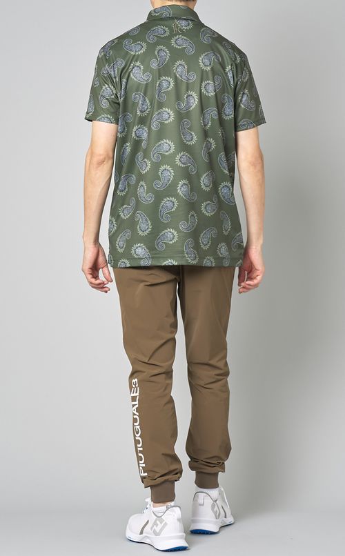 【手洗い可】ペイズリーポロシャツ