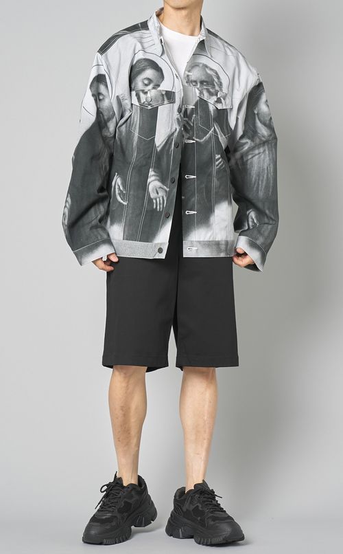 エンジェルプリントデニムジャケット