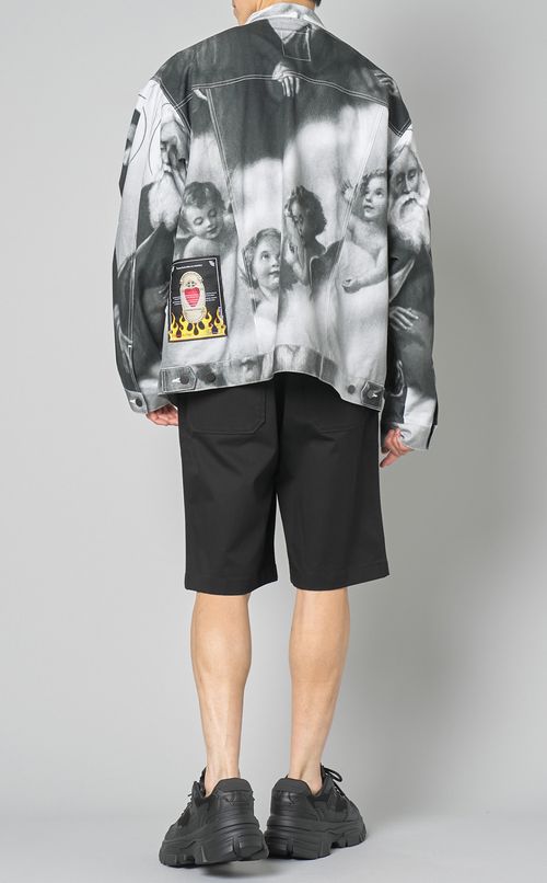 エンジェルプリントデニムジャケット