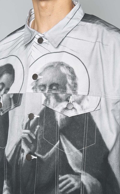 エンジェルプリントデニムジャケット