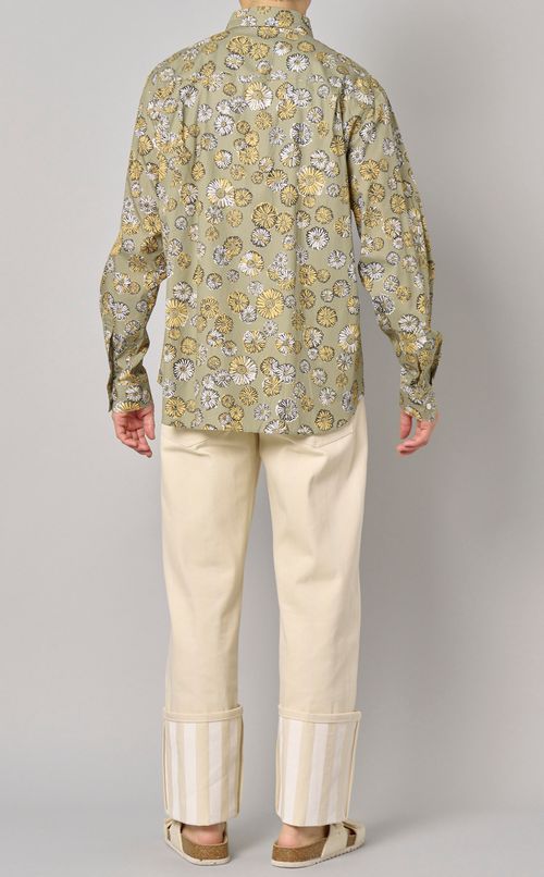 フラワープリントリラックスシャツ