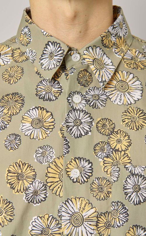 フラワープリントリラックスシャツ