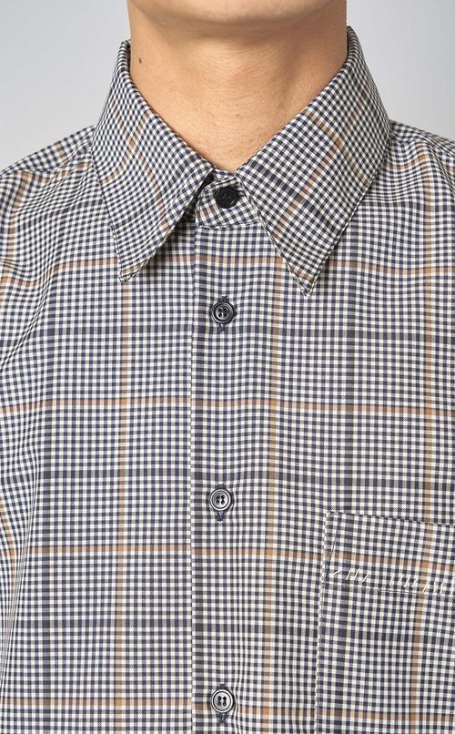 サマーウールチェックシャツ