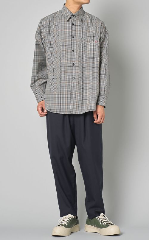 トロピカルウールタックパンツ