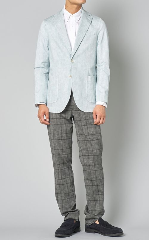 ヘリンボンシングルジャケット