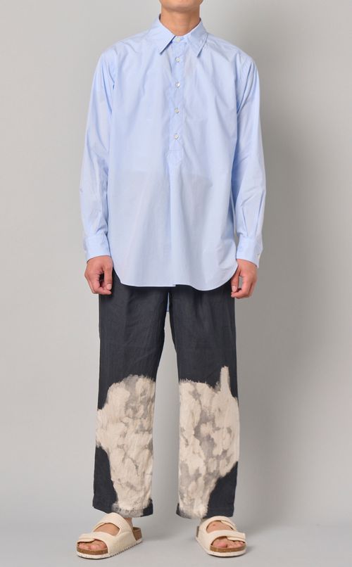 ダブルカラーロングシャツ