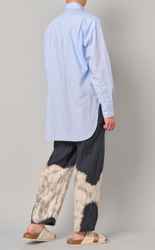 ダブルカラーロングシャツ