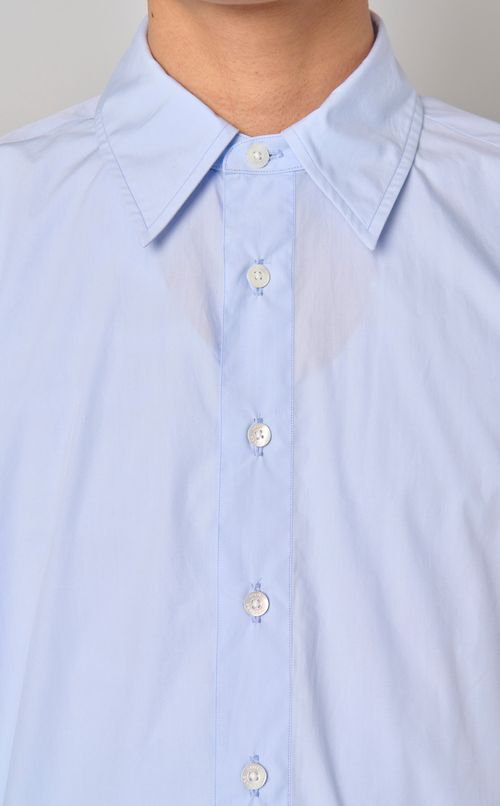 ダブルカラーロングシャツ