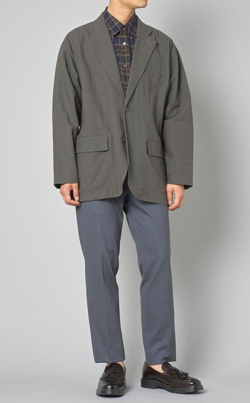 コットンリネン3ボタンジャケット