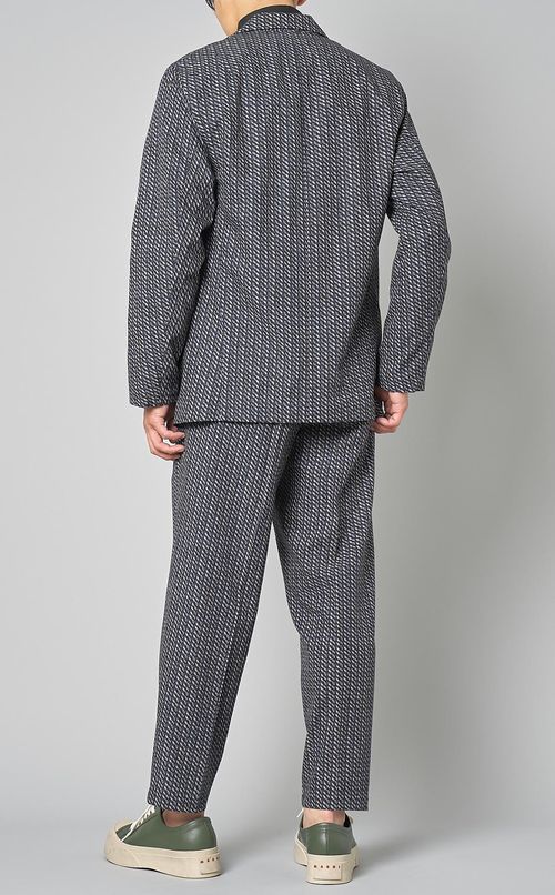 ジオメトリックプリントジャケット