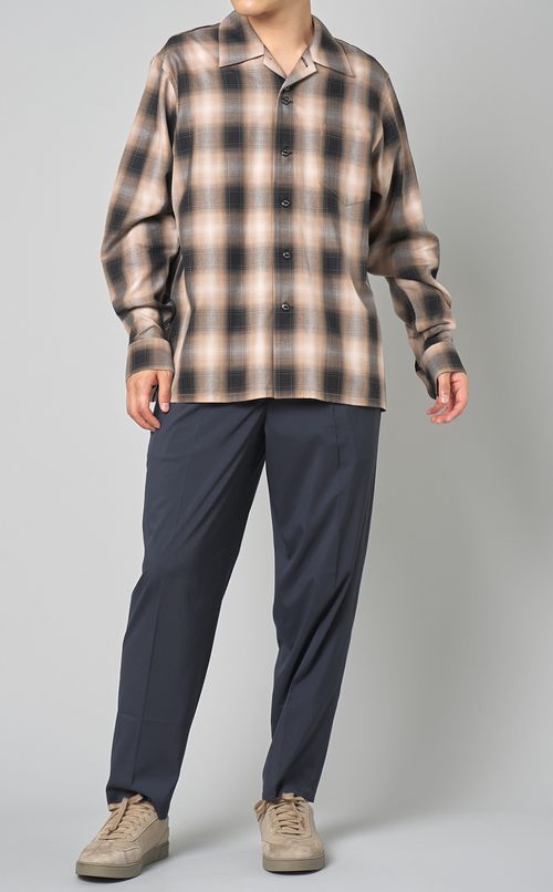 プレイドフランネルシャツ