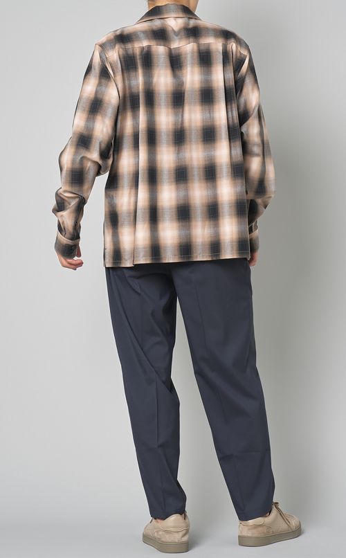 プレイドフランネルシャツ