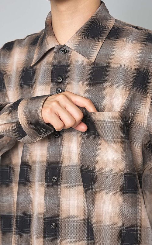 プレイドフランネルシャツ