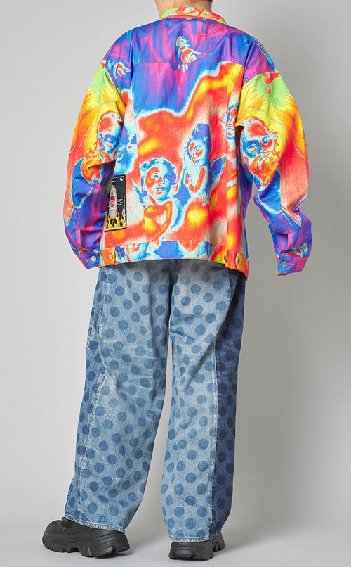 エンジェルプリントデニムジャケット