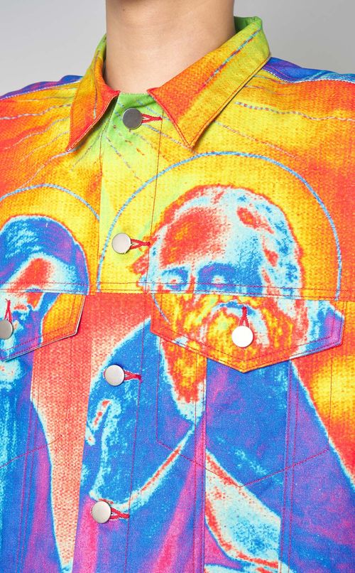 エンジェルプリントデニムジャケット