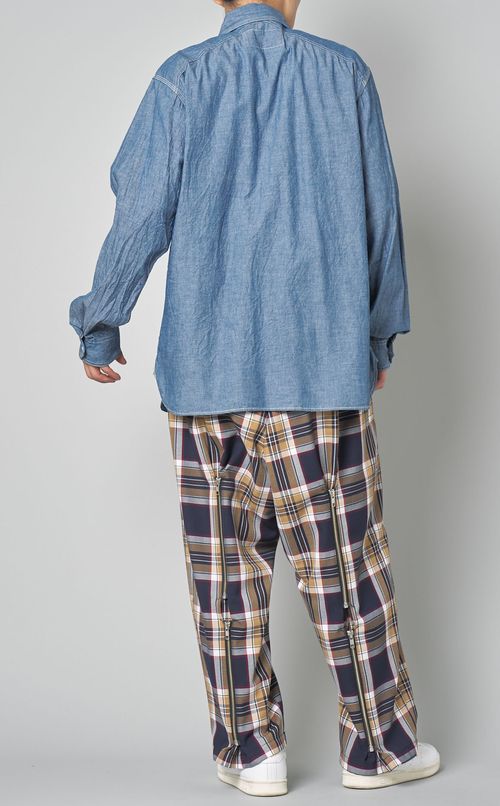 オーバーヨークシャンブレーシャツ