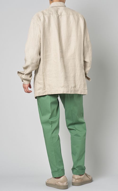 リネンサファリジャケット