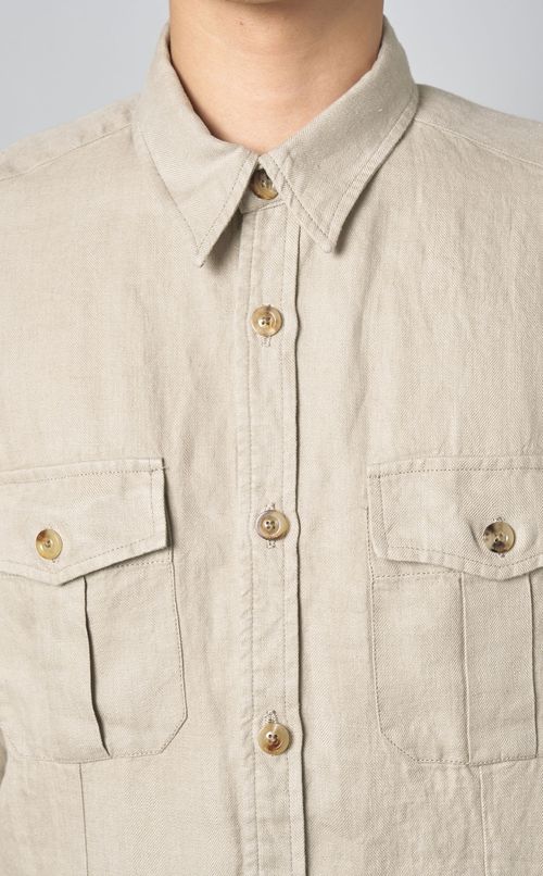 リネンサファリジャケット