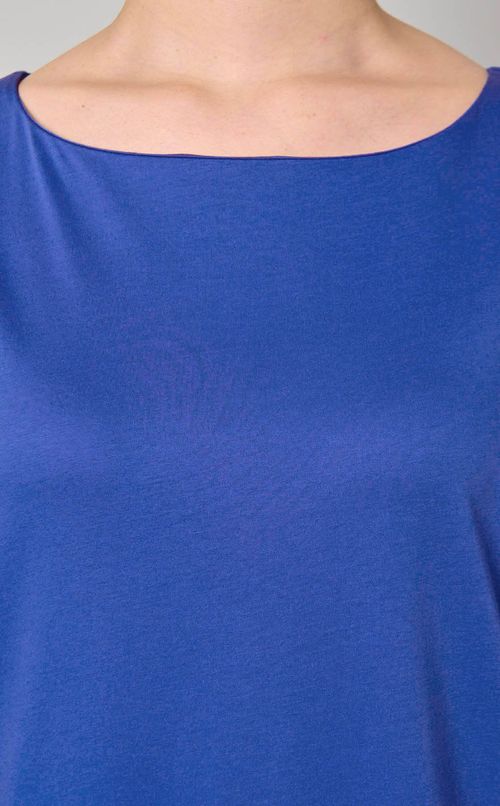 ギャザー切替ジャージワンピース