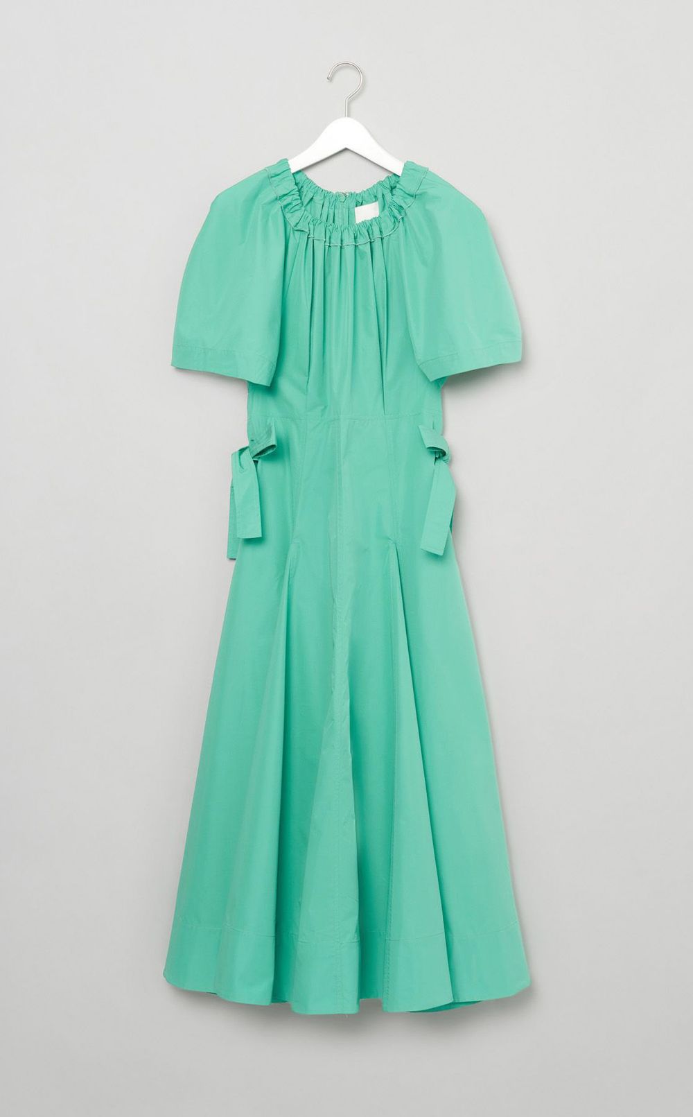 コットンポプリンショートスリーブドレス