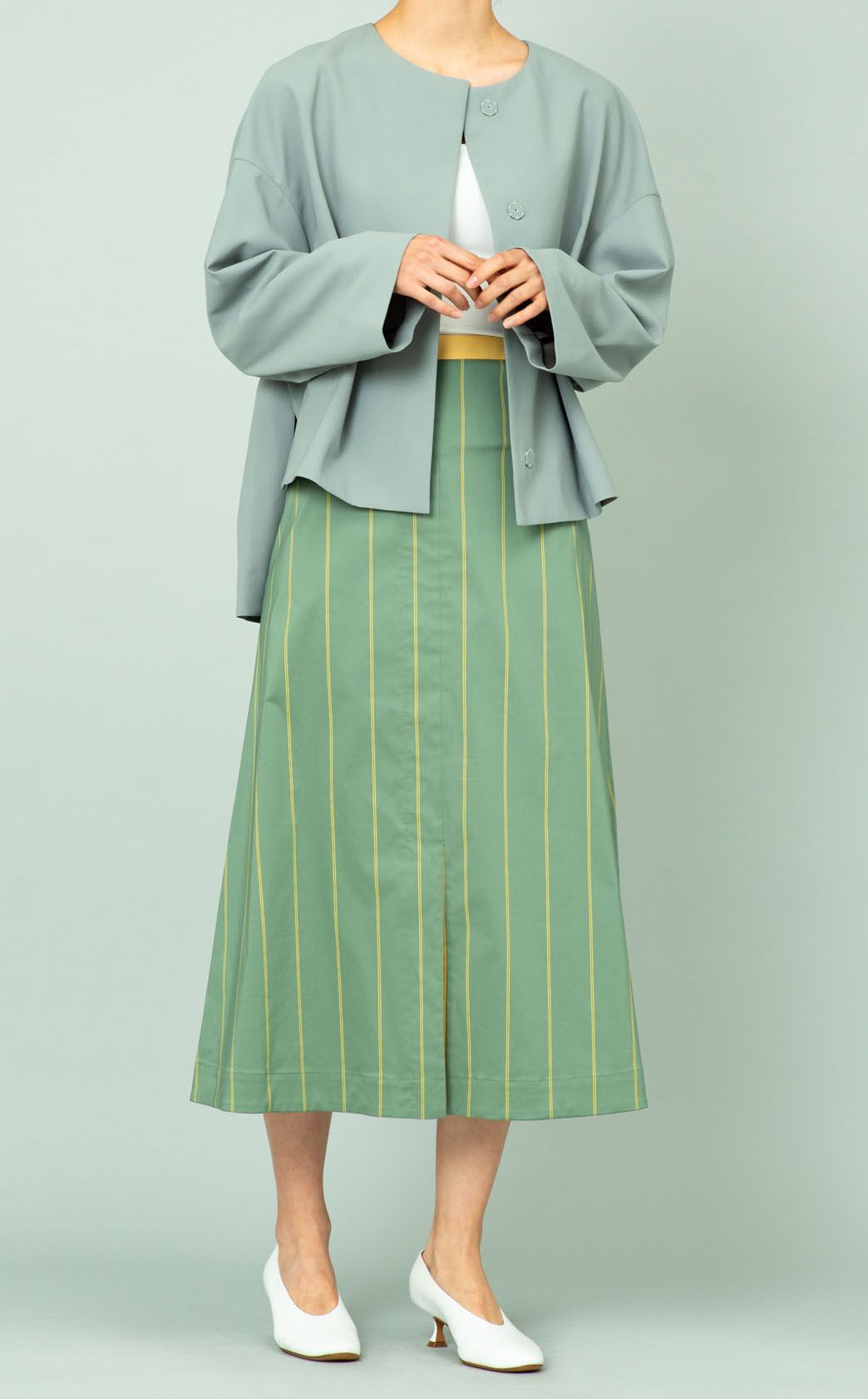 【極美品】ADORE ノーカラードロップショルダージャケット Mサイズ ADORE｜ノーカラードロップショルダージャケット