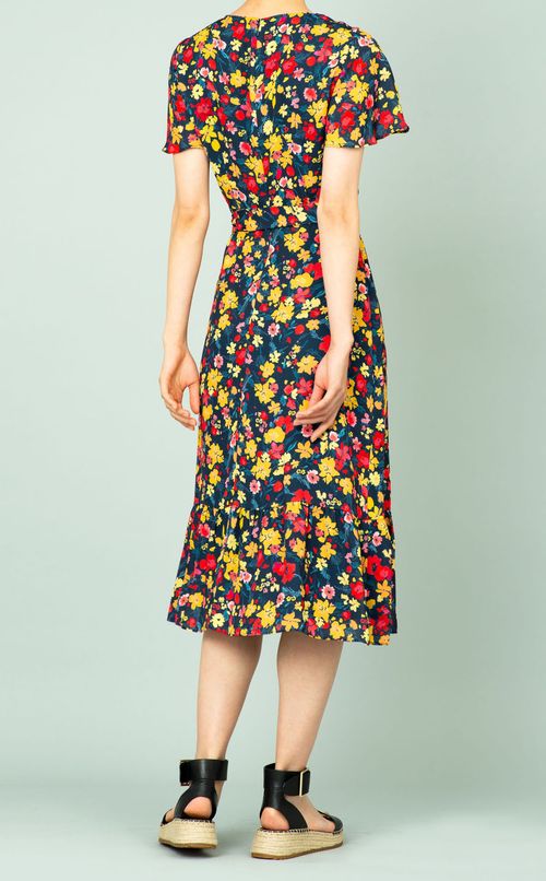 マルチフラワープリントワンピース