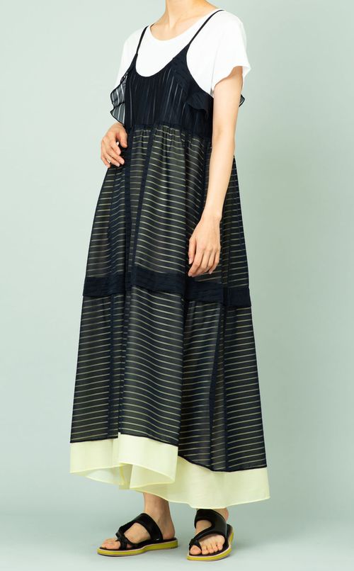 キャミソールギャザーワンピース