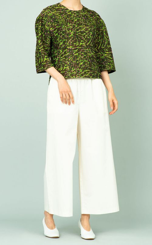 ジャガードTブラウス