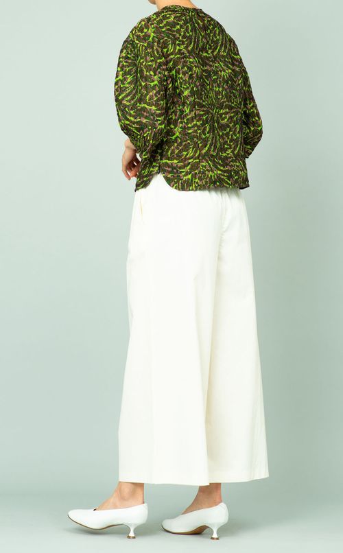 ジャガードTブラウス