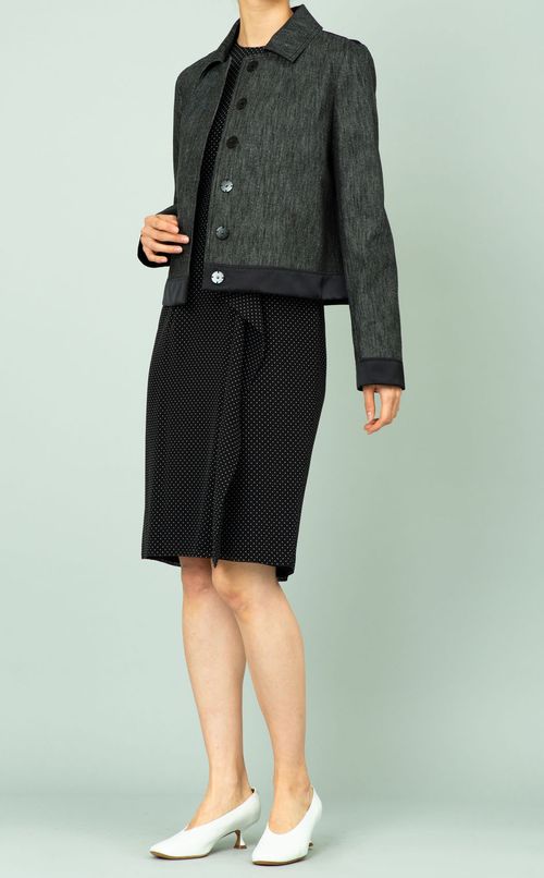 ドットシルクワンピース