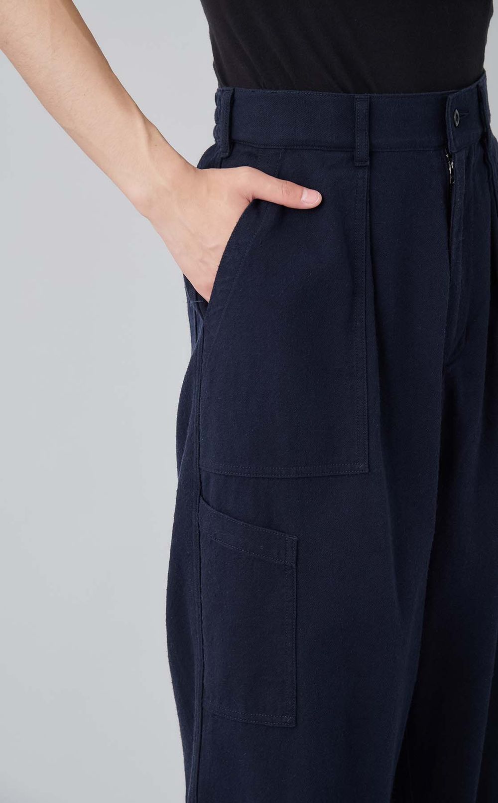 シルクネップコットンツイルパンツ