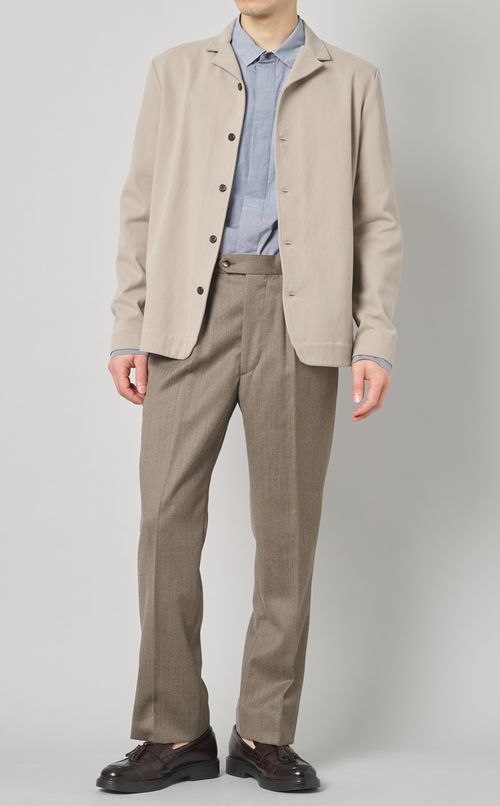 ウールツイルテーパードパンツ