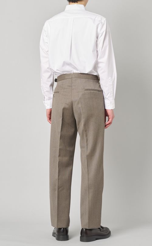 ウールツイルテーパードパンツ