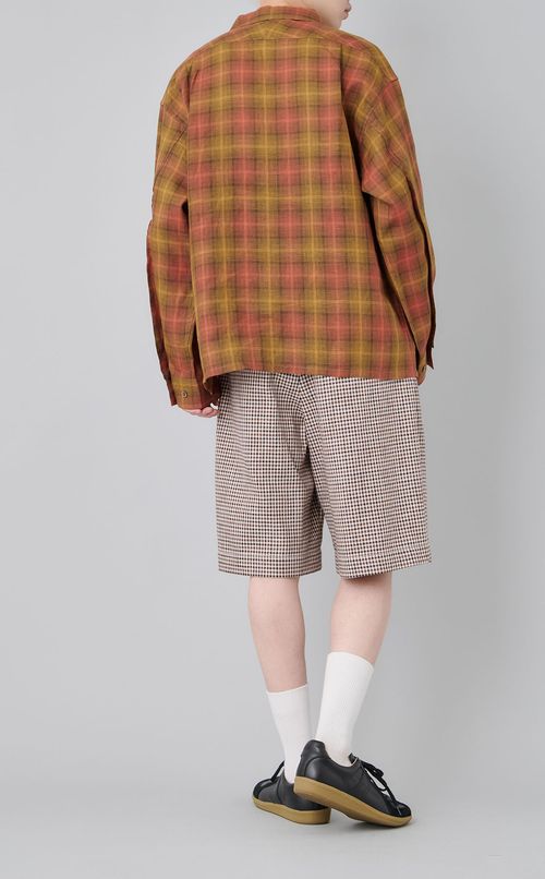 ヘンプチェックシャツジャケット