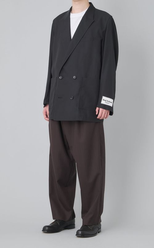 フォールドオーバーベルトワイドパンツ
